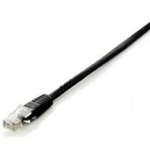 Cable red equip latiguillo rj45 u - utp cat6 1m negro