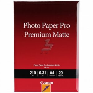 Papel fotografico canon 8657b005 pro premium pm - 101 - 210 x 297 mm - 20 hojas a4