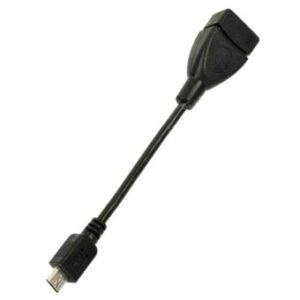 Cable silver ht usb otg para samsung galaxy - macho - hembra - 15 cm - negro