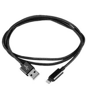 Cable silver ht usb - lightning mfi led luxury - macho - macho - 1m - gris oscuro