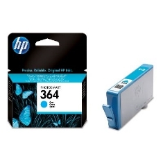 Cartucho tinta hp 364 cb318ee cian 3ml d5460 - b8550 - c6380 - c5380