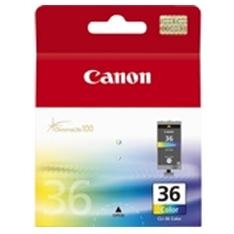 Cartucho tinta canon cli 36 cian - magenta - amarillo pixma mini 260 - ip100