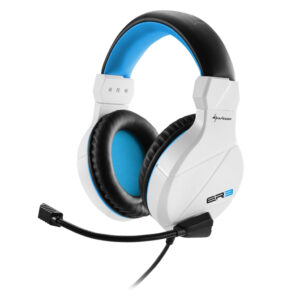 Auriculares sharkoon rush er3 blanco microfono alambrico
