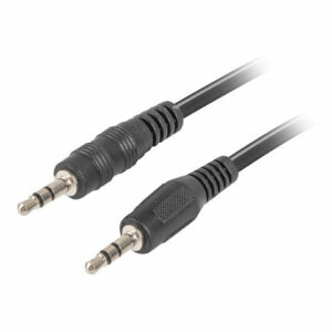 Cable estereo lanberg jack 3.5mm macho - jack 3.5mm macho 1.2m negro