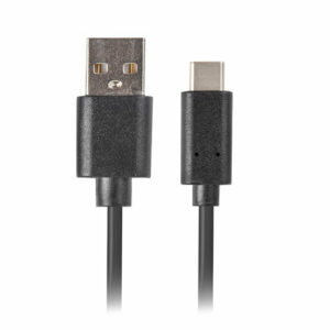 Cable usb lanberg 2.0 macho - usb tipo c macho quick charge 3.0 1m negro