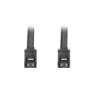 Cable sata iii lanberg 6gb - s hembra hembra clip metal 30cm negro