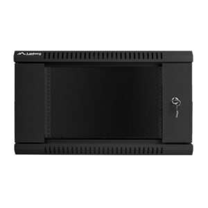 Armario rack lanberg 6u 600x450x368 auto ensamblado 19pulgadas hasta 60 kg negro