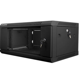 Armario rack lanberg 4u 600x450x279 auto ensamblado 19pulgadas hasta 60 kg negro