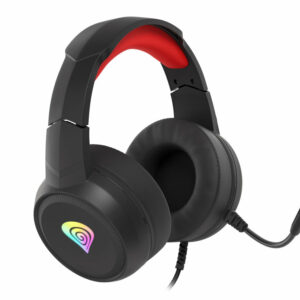 Auriculares gaming genesis neon 200 negro rojo rgb