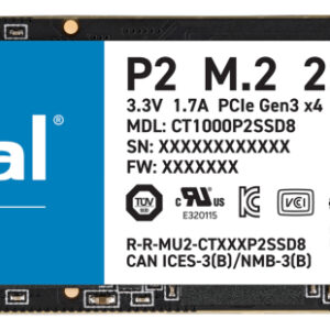 Disco duro interno ssd m.2 crucial p2 1tb m2