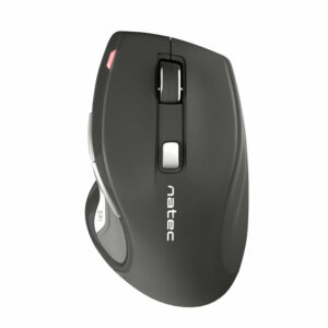 Raton natec jaguar optico inalambrico 2400 dpi negro gris