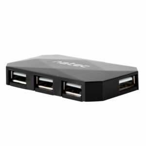 Hub natec locust 4 puertos usb 2.0 negro