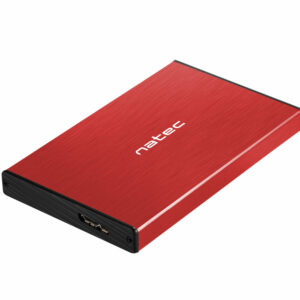 Caja externa natec rhino go disco duro 2.5pulgadas usb 3.0 sata roja