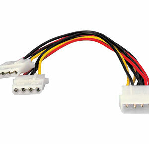 Duplicador cable de alimentacion atx equip conector molex 5.25 x2