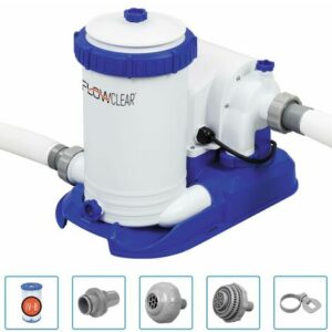 Bestway 58391 - depuradora de filtro cartucho tipo iii 9463 litros - hora conexión 38 mm