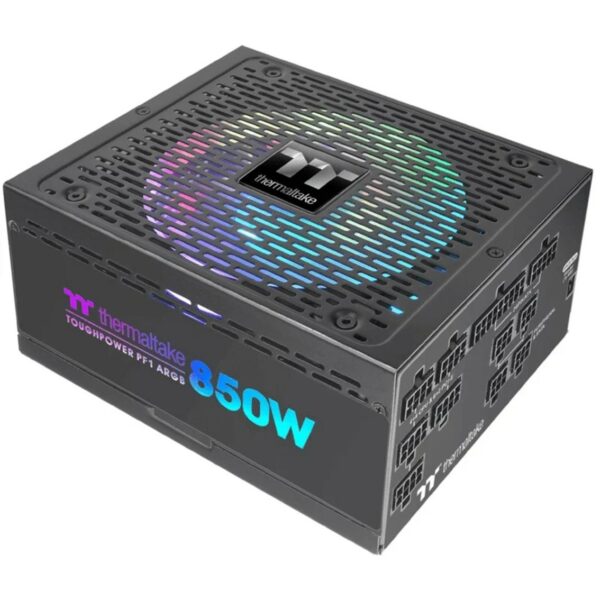 Fuente de alimentacion atx 850w thermaltake toughpower pf1 argb ne 80+ platinum - full modular - ventilador 140mm - rgb