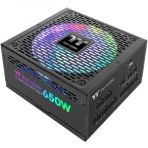 Fuente de alimentacion atx 650w thermaltake toughpower gf2 argb 80+ gold - full modular - ventilador 140mm
