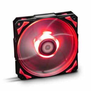 Ventilador caja nox h - fan led 120mm negro led rojo