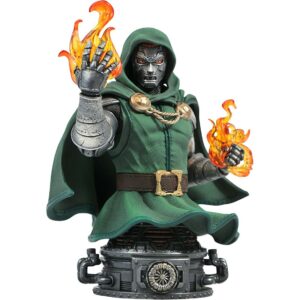 Figura busto diamond select toys marvel comic los 4 fantasticos dr doom escala 1 - 7 bust