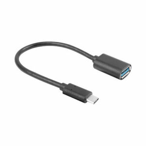 Adaptador usb lanberg usb tipo c m 3.1 a usb tipo a h 15cm otg negro