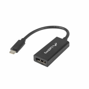 Adaptador usb lanberg usb tipo c m 3.1 a displayport h 15cm negro