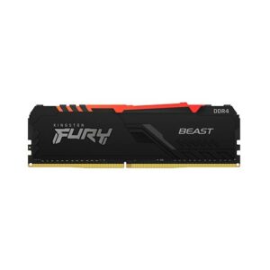 Memoria ddr4 8gb kingston - 3200mhz - pc4 - 25600 - fury beast rgb - negro - cl 16 - 1.35v