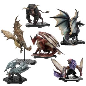 Set 6 figuras capcom monster hunter builder std model plus vol 18