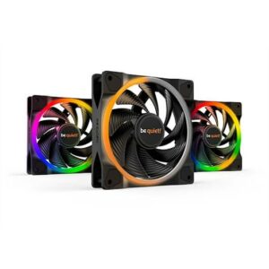 Ventilador 120x120 be quiet light wings high speed pack 3ud - 2500rpm - pwm - argb