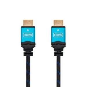Cable hdmi (a) to hdmi (a) 4k 1.5m nanocable black m - m - 60hz - 18gbps - v2.0 - trenzado