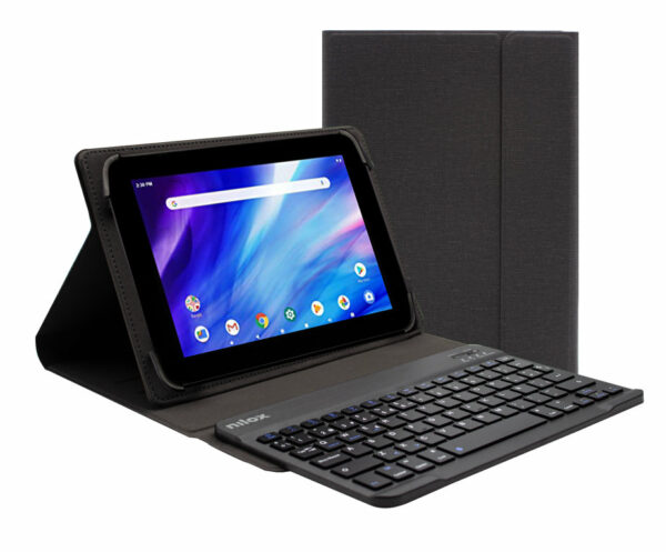 Funda con teclado nilox para tablet 10.5pulgadas bluetooth negro