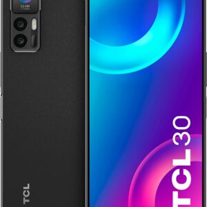 Telefono movil smartphone tcl 30 tech black 6.7pulgadas - 64gb rom - 4gb ram - 50+2+2 mpx - 8 mpx - 5000 mah - full hd+ amoled
