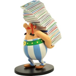 Figura plastoy asterix y obelix obelix menhir de comics
