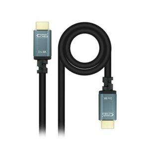 Cable hdmi 2.1 nanocable iris 8k 1m - macho - macho - negro