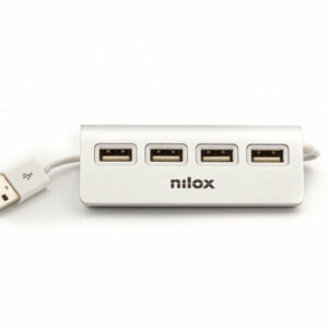 Hub nilox 4 x usb 2.0 blanco