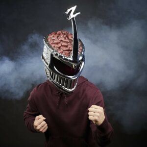 Replica hasbro power rangers casco lord zedd modulador de voz esc 1:1 lightning collect