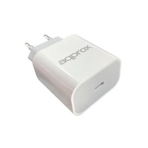 Cargador de pared approx 20w blanco 20w - 1 x usb tipo c - compatible iphone 13