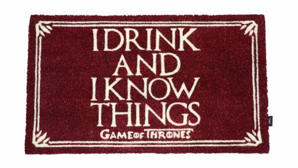 Felpudo game of thrones i drink and i know things