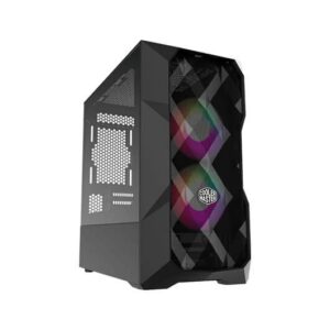 Caja ordenador gaming micro atx coolermaster td300 mesh cristal templado - 2 x 120 argb frontal - 1 x 120 trasero argb