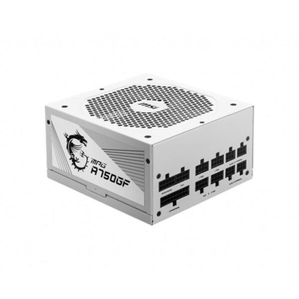 Fuente de alimentacion atx 750w msi mpg a750gf white 80+ gold - modular - ventilador 140mm