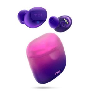 Auriculares inalambricos tcl socl500tws bluetooth sunrise purple + estuche de carga
