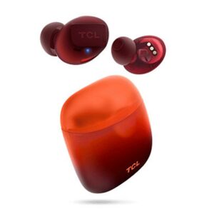 Auriculares inalambricos tcl socl500tws bluetooth sunset orange + estuche de carga