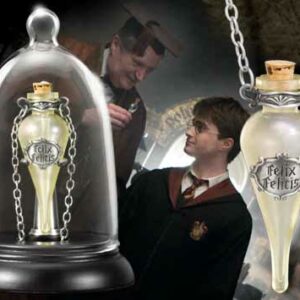 Replica the noble collection harry potter pocion suerte liquida collar en cristal con cadena en expositor