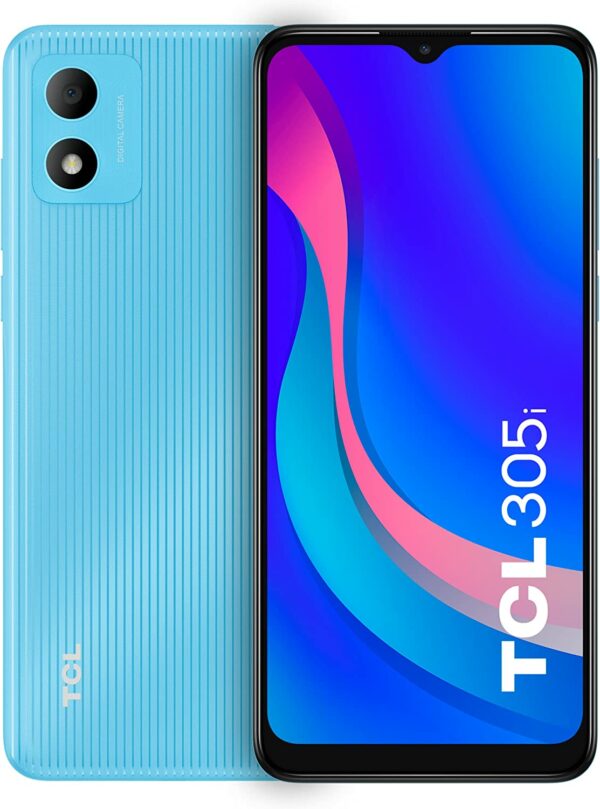 Telefono movil smartphone tcl 305i muse blue 6.52pulgadas - 32gb rom - 2gb ram - 13 mpx - 5mpx - 4g