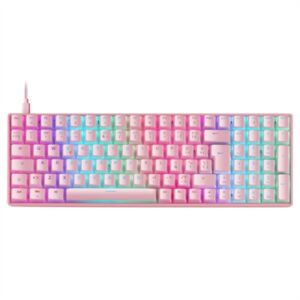 Teclado mars gaming premium mkultrapbres pink brown