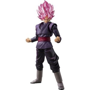 Figura tamashii nations dragon ball super figuarts sh super saiyan rose goku negro re - issue