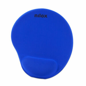 Alfombrilla raton nilox nxmpe02 ergonomica (25x22) azul