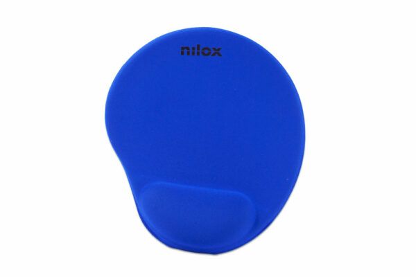 Alfombrilla raton nilox nxmpe02 ergonomica (25x22) azul