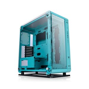 Caja ordenador gaming thermaltake core p6 tg turquesa atx 2 x usb 3.0 2 x usb 2.0 1 x usb tipo c 1 x 120mm