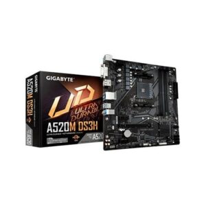 Placa base gigabyte am4 a520m ds3h micro atx - 4 x ddr4 - 4 x sata 6 - 1 x usb 3.2 - 1 x usb 2.0