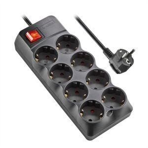 Regleta ngs pole 800 8 enchufes shucko - interruptor